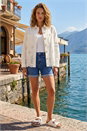 Ivory  Broderie Cotton Lace Jacket, Image 2 of 4