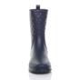 Navy Blue AJVANI Navy Blue Waterproof Wellingtons Quilted Ankle Boots Wellies, Image 6 of 6