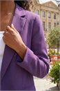 Purple Tailored Collar & Revere Blazer, Image 4 of 4