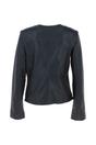 Black Ashwood Leather Black 'Corina' Collarless Casual Leather Jacket, Image 4 of 5