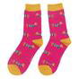 Blush 1 Pack Ladies Novelty Dog Pattern Bamboo Socks, Image 4 of 5