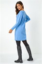 Light Blue  Pearl Embellished Jumper Dress, Image 5 of 5