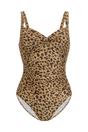 Multi Sakari Leopard Control Swimsuit, Image 1 of 3