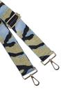 Blue Glitter Camouflage Woven Bag Strap, Image 2 of 2