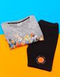Grey Space Jam Short Sleeve Cycling Short Pyjama, Image 4 of 6