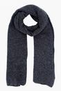 Dark Grey Plain Wool Blend Winter Scarf, Image 1 of 4