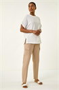 Ivory Textured Crepe Boxy Shirt, Image 1 of 5
