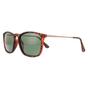 Brown Montana Brown Rectangle Brown Turtle Rubbertouch G15 Green Polarized Sunglasses, Image 2 of 4