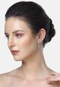 Lilac Diva Tilted Leaf Earrings, Image 4 of 5