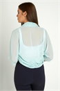 Mint Chiffon Bolero, Image 2 of 3