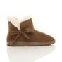 Tan AJVANI Tan Faux Fur Lined Ankle Boots Slippers, Image 2 of 6