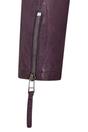 Purple Womens Hooded Biker Jacket - Brazz, Image 5 of 5