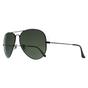 Black Aviator Black Green Polarized Aviator 3025 Sunglasses, Image 2 of 6