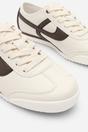 Beige 'Caia' Court Lace up Trainer with Stripe detail, Image 5 of 8