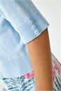 Light Blue  Button Cuff Knitted Shrug, Image 5 of 5