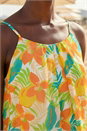 ORANGE Chiffon Lemon Print Cami Top, Image 4 of 4