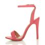 Coral AJVANI Coral High Heel Ankle Strap Barely There Sandals, Image 3 of 6