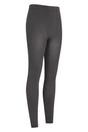 Grey Fluffy Fleece Lined Thermal Leggings, Image 4 of 4