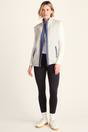 Cream Arrad Relaxed Fit Microfleece Gilet, Image 4 of 5