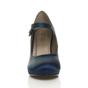 Navy Blue AJVANI Navy Blue High Heel Mary Jane Court Shoes, Image 6 of 6