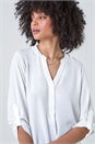 Ivory Longline Tunic Stretch Blouse, Image 1 of 5