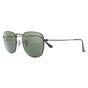 Black Round Polished Black Green G-15 Sunglasses, Image 2 of 4