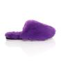 Purple AJVANI Purple Fluffy Mule Slippers, Image 2 of 5