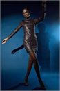 Gold Zig Zag Sequin Stretch Shift Dress, Image 5 of 6