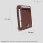 Brown 'LYNN' Real Leather Slim Credit Cardholder Case, Image 5 of 5