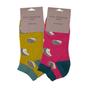 Mustard 2 Pairs Breathable Bamboo Trainer Socks, Image 3 of 3
