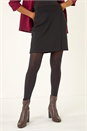 Black Wrap A-Line Stretch Skirt , Image 1 of 5