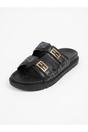 Black Willow Patterned Buckle Sandals, Image 2 of 8