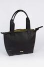 Black Etre Black Medium Faux Leather Tote Bag, Image 2 of 4