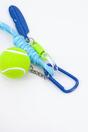Blue Tennis Ball Clip On Bag Charm, Image 1 of 3