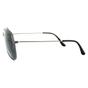 Grey Aviator Gunmetal Grey Blue Polarized Sunglasses, Image 3 of 4