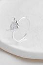 Silver Sterling Silver Highland Cow Adjustable Ring, Image 3 of 3