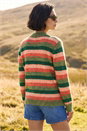 Orange Stripe Soft Knit Jumper, Image 3 of 4