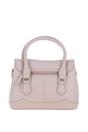 Beige Elegant Leather Handbag With Detachable Crossbody Strap, Image 3 of 4