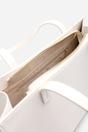Cream Bailee Double Handle Tote Bag with Central Fastening, Image 5 of 6