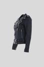 Black 'Strega' Real Leather Goth Style Fashion Biker Jacket With Studs, Image 2 of 4