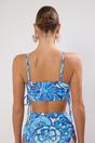 Multi Square Neck Ruched Side Detail Bikini Top, Image 4 of 4