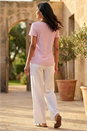 Pink Textured Lettuce Edge Top, Image 3 of 4