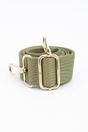Khaki Plain Woven Wide Bag Strap, Image 3 of 4