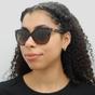 Brown Cat Eye Dark Havana Brown Gradient Sunglasses, Image 6 of 6