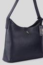 Navy Ashwood Leather Navy 'Splendore di Milano' Real Leather Hobo Shoulder Bag, Image 2 of 4