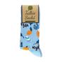 Blue 1 Pack Novelty Cotton Blue Vegetable Vegan Socks, Image 4 of 4