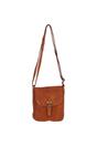 Tan Real Leather Small Luxurious Flight Bag, Image 2 of 5
