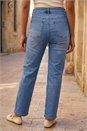 Light Denim Straight Leg Stretch Jeans, Image 3 of 4