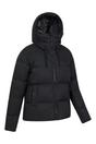 Black Cosy Extreme Short Down Jacket, Image 4 of 5