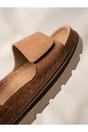 Camel iKrush Camel Violet Suede Platform Sandals, Image 4 of 8